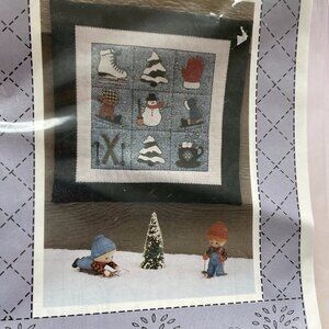Winter Mini Quilt Sewing Pattern Diagram